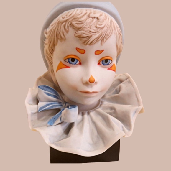 Cybis Porcelain Clown FUNNY FACE Child Bust Head 9.5 Inches Tall - Picture 2 of 7